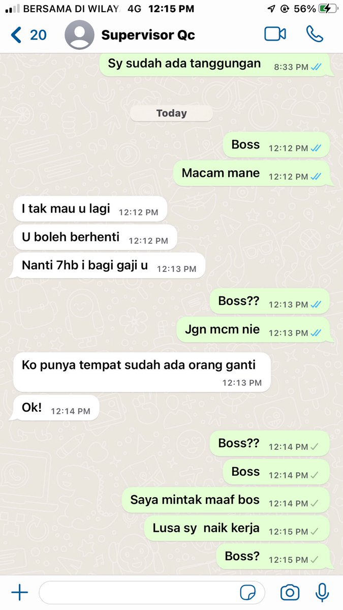 AsyrafRosli_'s tweet photo. Case macam ni boleh pergi Pejabat buruh ke? Kesian lah dapat boss tak faham😭 https://t.co/xq4GCNZZFr