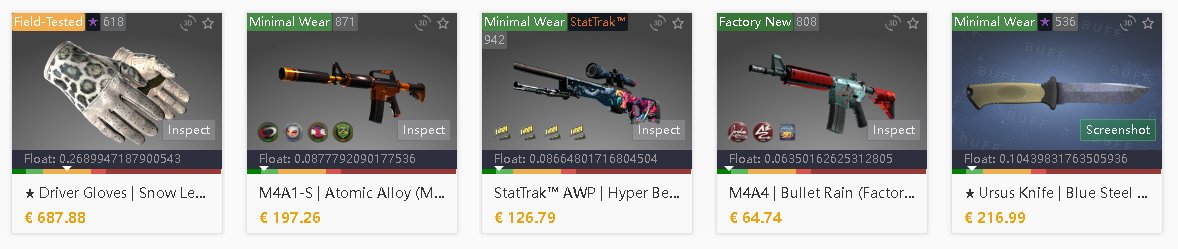 Mache gerade ein wenig Platz in meinem Inv. Falls wer interesse hat PN an mich hier bei twitter