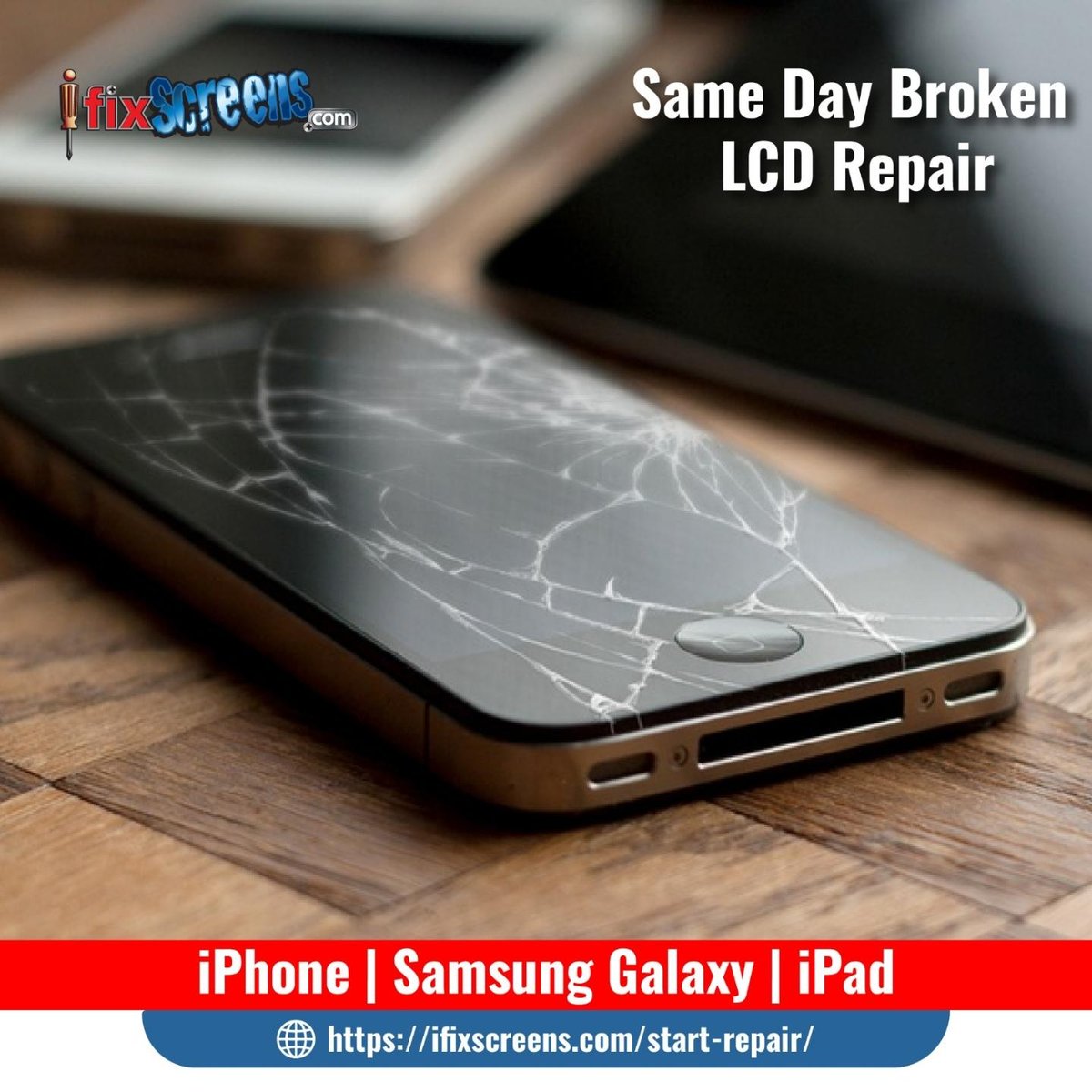 Have you got a broken LCD screen on your iPhone, Samsung Galaxy, or iPad? Don't stress! Our expert technicians can fix it on the same day. Get your device up and running again in no time!
Contact us today for a free quote.
ifixscreens.com/smartphone-rep…
 #LCDrepair #SameDayService