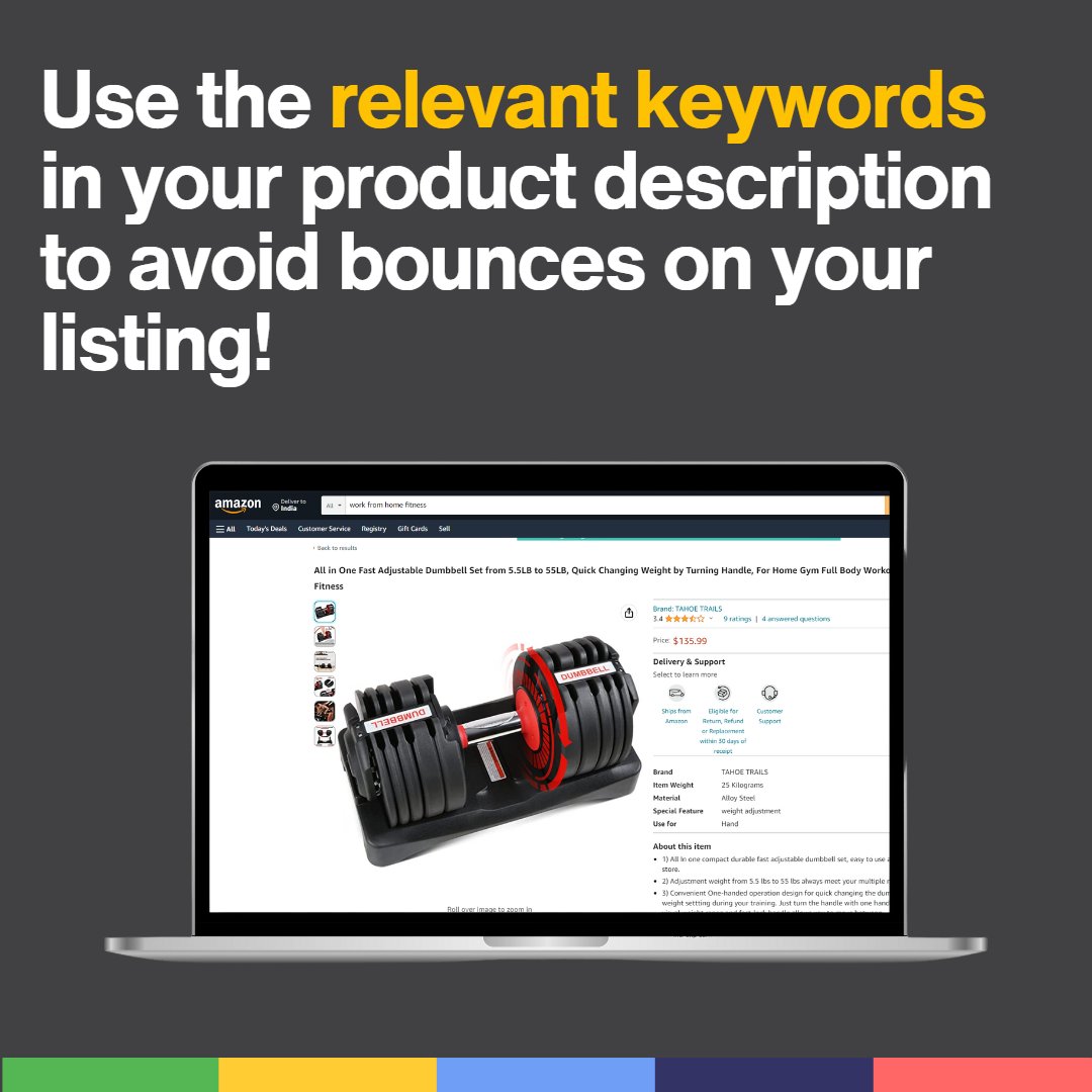 'Unlocking Success on Amazon: The Two Key Factors for Selecting Winning Keywords for Your Product Description 🚀' 
#AmazonKeywords #ProductDescription #SEO #KeywordResearch #OnlineMarketing #EcommerceSuccess #AmazonSellerTips #DigitalMarketing #ProductVisibility #KeywordStrategy
