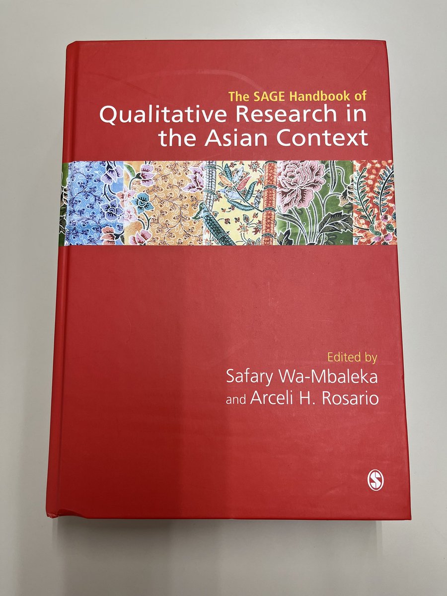 This book came in the mail the other day! Doing qualitative research on Asia necessitates an awareness of cultural norms and expectations that are different than those in conventional research methods books (that are mostly from a Western perspective).