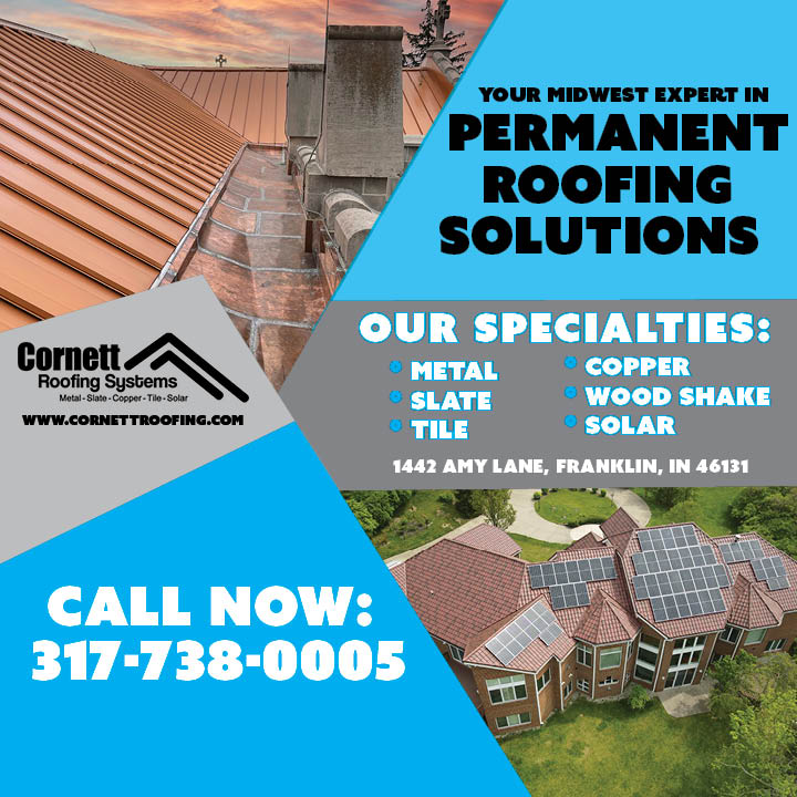 Cornett_Roofing's tweet image. Are you in the market for a new roof? Check out the PERMANENT roofing solutions we offer. We even give FREE estimates. Give us a call at 317-738-0005 to get a quote today! #metalroofing #slateroof #tileroof #solarenergy