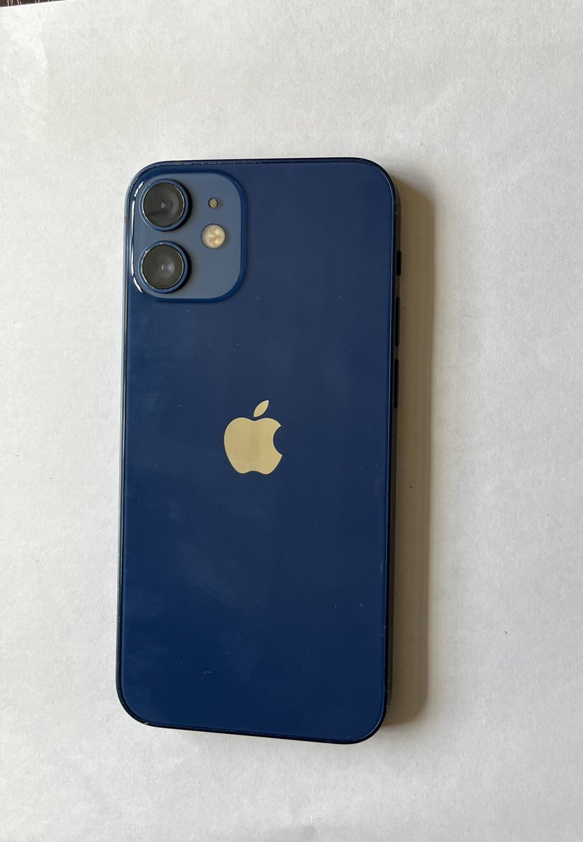 Damilola_Olaa's tweet photo. Used iPhone 12 Mini for sale. 
128GB || Blue
81% battery capacity 
No cracks on screen or back
Charger included
Selling because I got another phone
Delivery within Lagos pls
N220,000
DM if interested 
Don’t DM for just mere inquiries pls. https://t.co/hhj8u1916O
