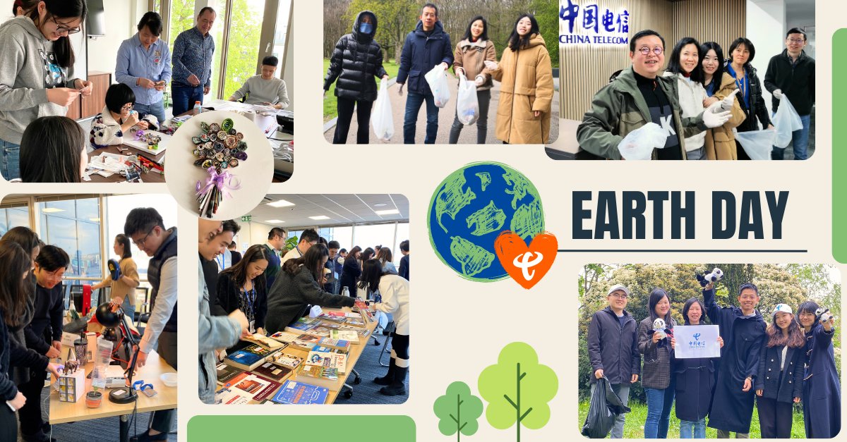 On the special occasion of #WorldEarthDay 🌎, #CTE-ers in UK, France, Netherlands and Germany separately held activities including old items exchanging, community garbage cleaning and artworks making by using waste materials.