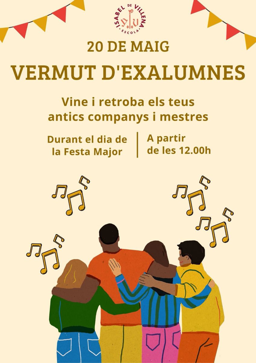 EscolaVillena's tweet photo. Ja tenim aquí la Festa Major d’enguany!! @AfaVillena 
📅 Dissabte 20 de maig
🕐 De 10 a 19h https://t.co/KZ9LrrIS2q