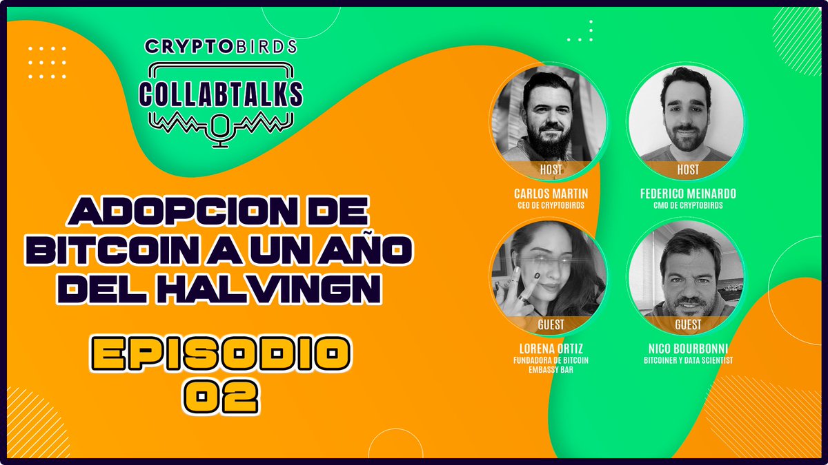 CryptoBirds's tweet photo. 🎙 #CollabTalks Ep 02: Adopción de #Bitcoin a un año del #Halving ¡Ya esta disponible en Youtube!
Hablamos sobre:
✅ La adopción de cara al próximo halving
✅ Cómo afectará a la minería
✅ Ordinals y ZK proof
✅ El lugar dentro del ecosistema cripto
👉https://t.co/BBTwila3re https://t.co/fxtjgOqLrD