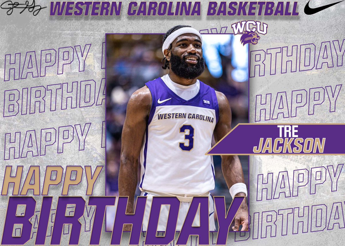 Western Carolina Basketball (@catamountmbb) on Twitter photo Happy Birthday to our very own, Tre Jackson (<a href="/thetrejackson3/">Treโ Jackson</a>)!! We hope you have a great day!
#TJDK Happy Birthday to our very own, Tre Jackson (<a href="/thetrejackson3/">Treโ Jackson</a>)!! We hope you have a great day!
#TJDK