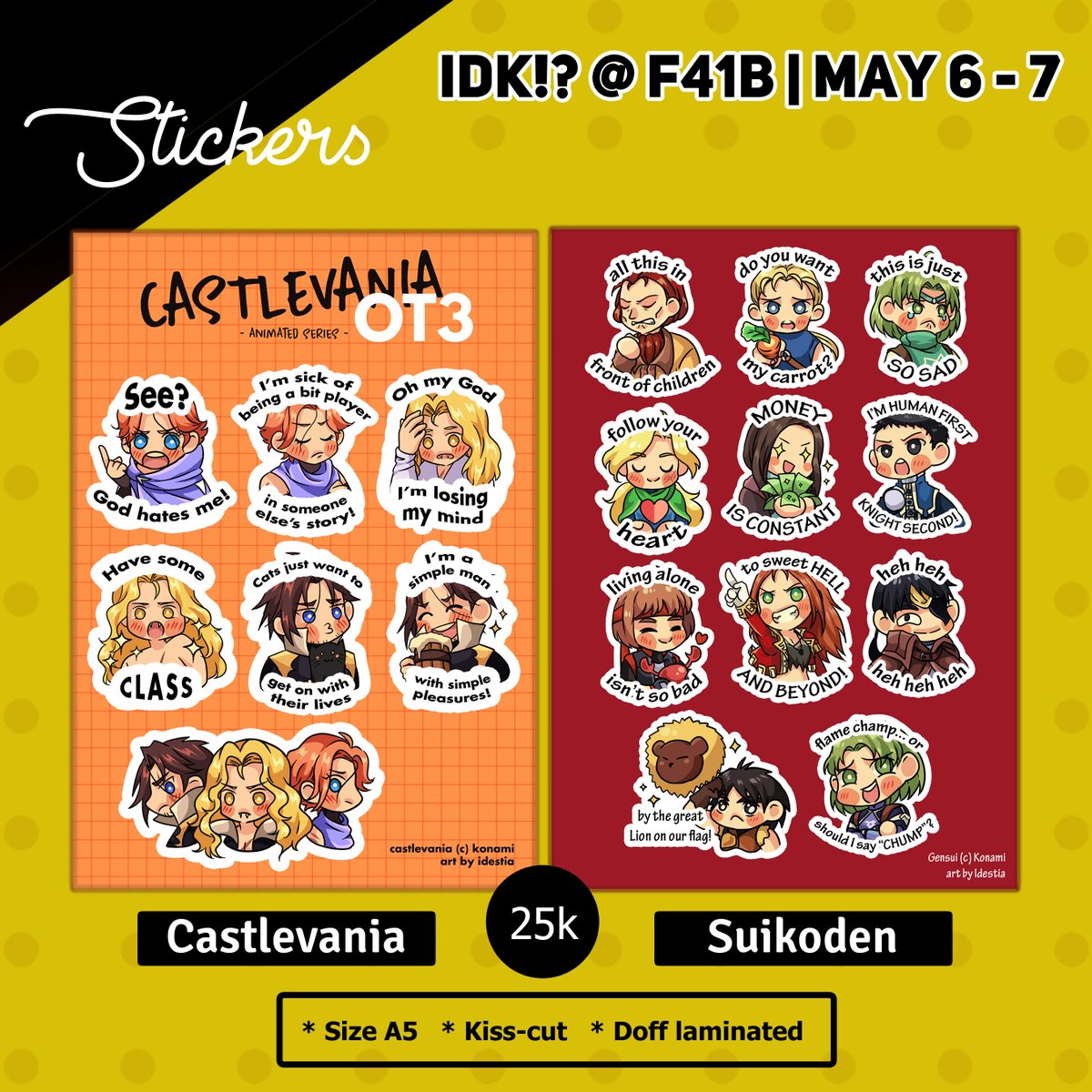 cookiekurimu's tweet photo. [SHARES &amp; LIKES APPRECIATED]

Check out our fan goods at Comifuro 16 🌟
📍: IDK!? @ F41b
🗓️: May 6-7, 2023

#comifuro16 #cf16 #comifuro #cf #comifurocatalog #katalogcomifuro (1/2) https://t.co/UwffcT59bQ
