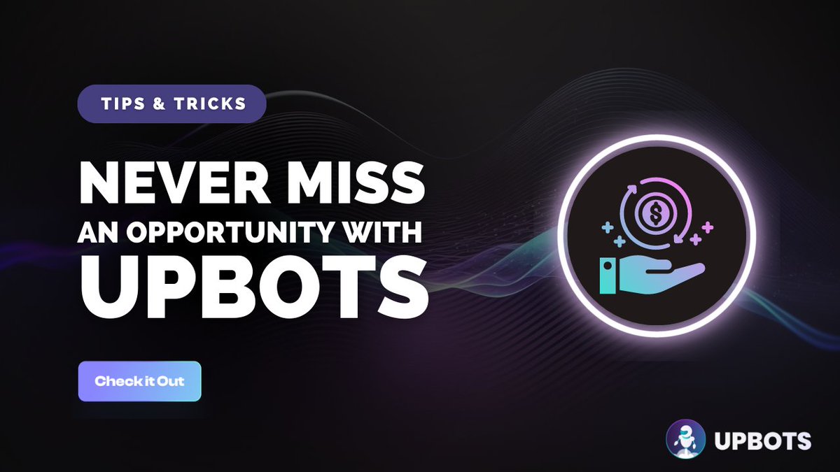 UpBots's tweet photo. 👋 Say goodbye to missed opportunities! ⏰ With UpBots' Automatic trading, you'll never have to worry about timing your trades again. 🚀 Try it out now and take your trading game to the next level. #UpBots #SmartOrder #CryptoTrading

https://t.co/YbxsMeUC3t https://t.co/eIcDtIGO7K
