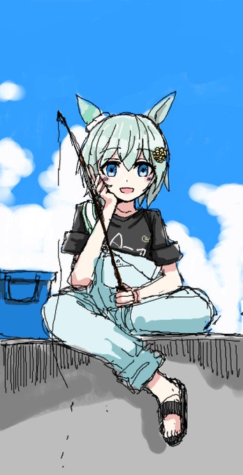 「bucket fishing」 illustration images(Latest)