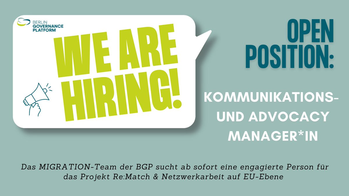 Re:Match Projekt der Berlin Governance Platform tweet media