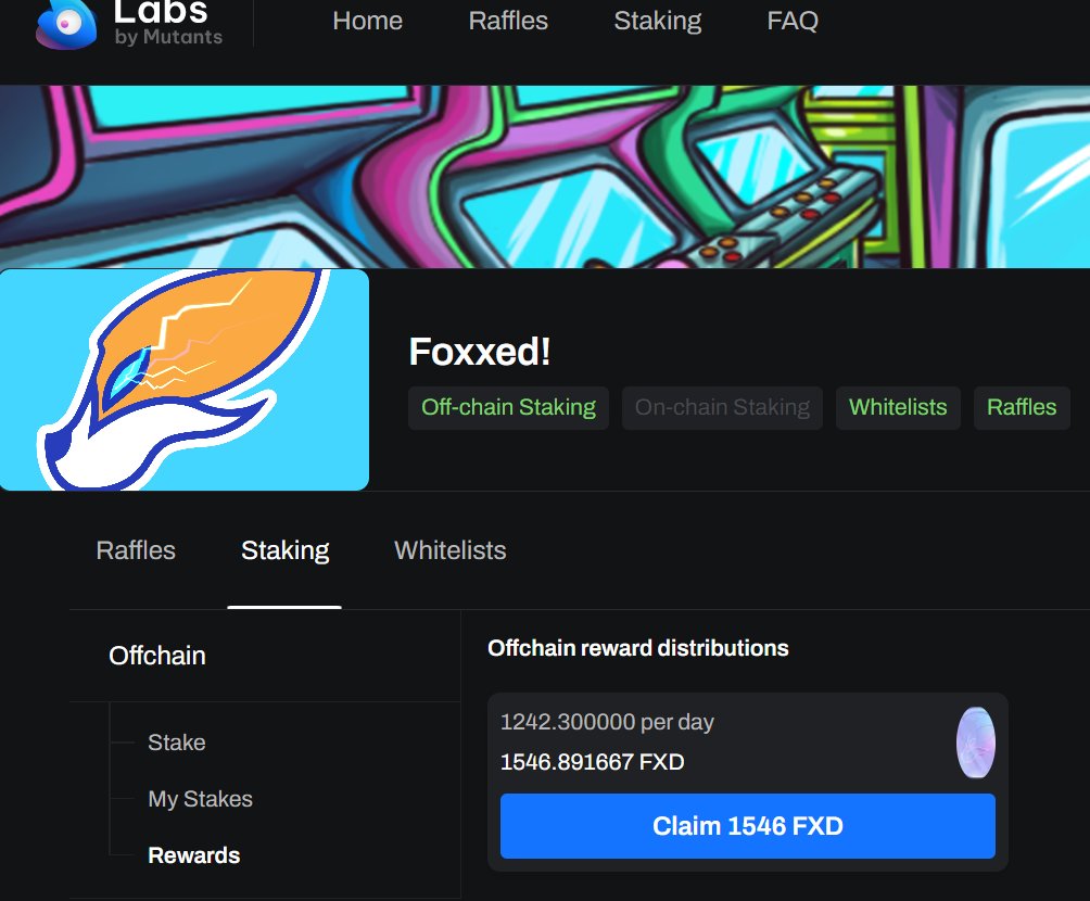 <a href="/FoxxedNFT/">Greed Malcoin</a> Love the non custodial staking with <a href="/FoxxedNFT/">Greed Malcoin</a> on Mutant Labs , i see <a href="/cardano_whale/">whale</a> and #CardanoCommunity getting early here soon + there is a steal price for this gems right now on <a href="/jpgstoreNFT/">jpg.store</a>
