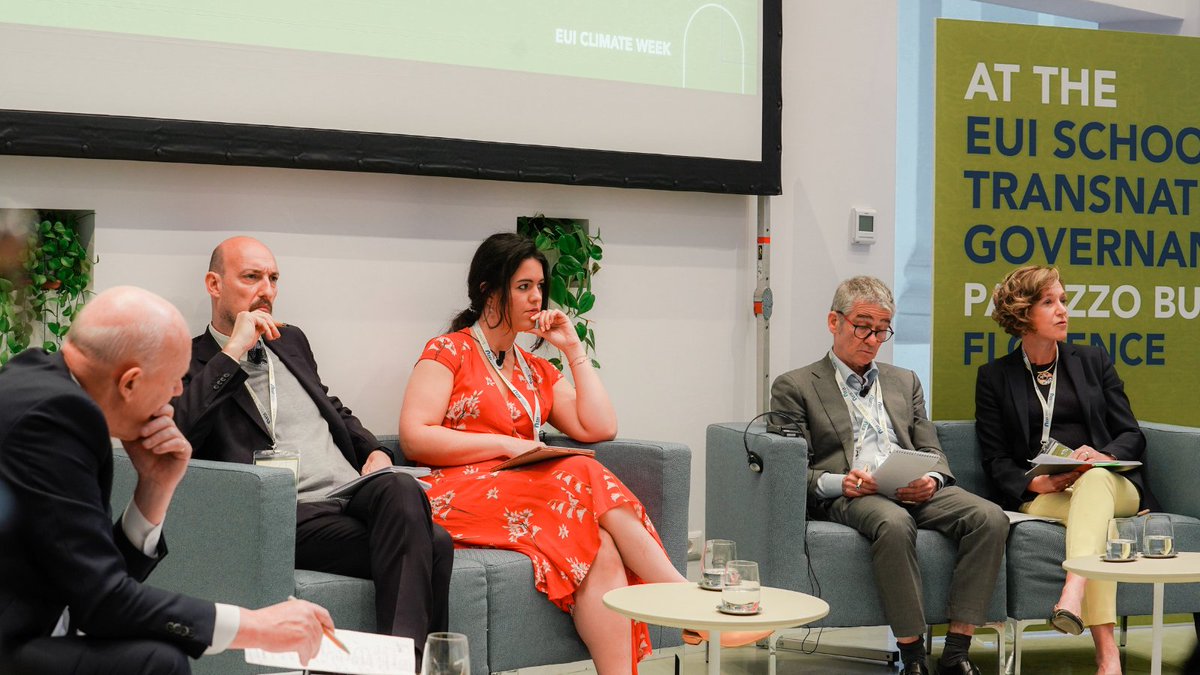 STGEUI's tweet photo. The @EUI_EU Climate Week continues @ Palazzo Buontalenti with discussions on #lowcarbon #innovation and #deployment, #CarbonLeakage, #BorderMeasures &amp; #CarbonClubs

🎙️ @borghesi_simone @JanCornillie @CEgenhofer
@EUI_FSR

Discover more 👇
https://t.co/2wDk7Mb3Tt https://t.co/GrjkTeKipt