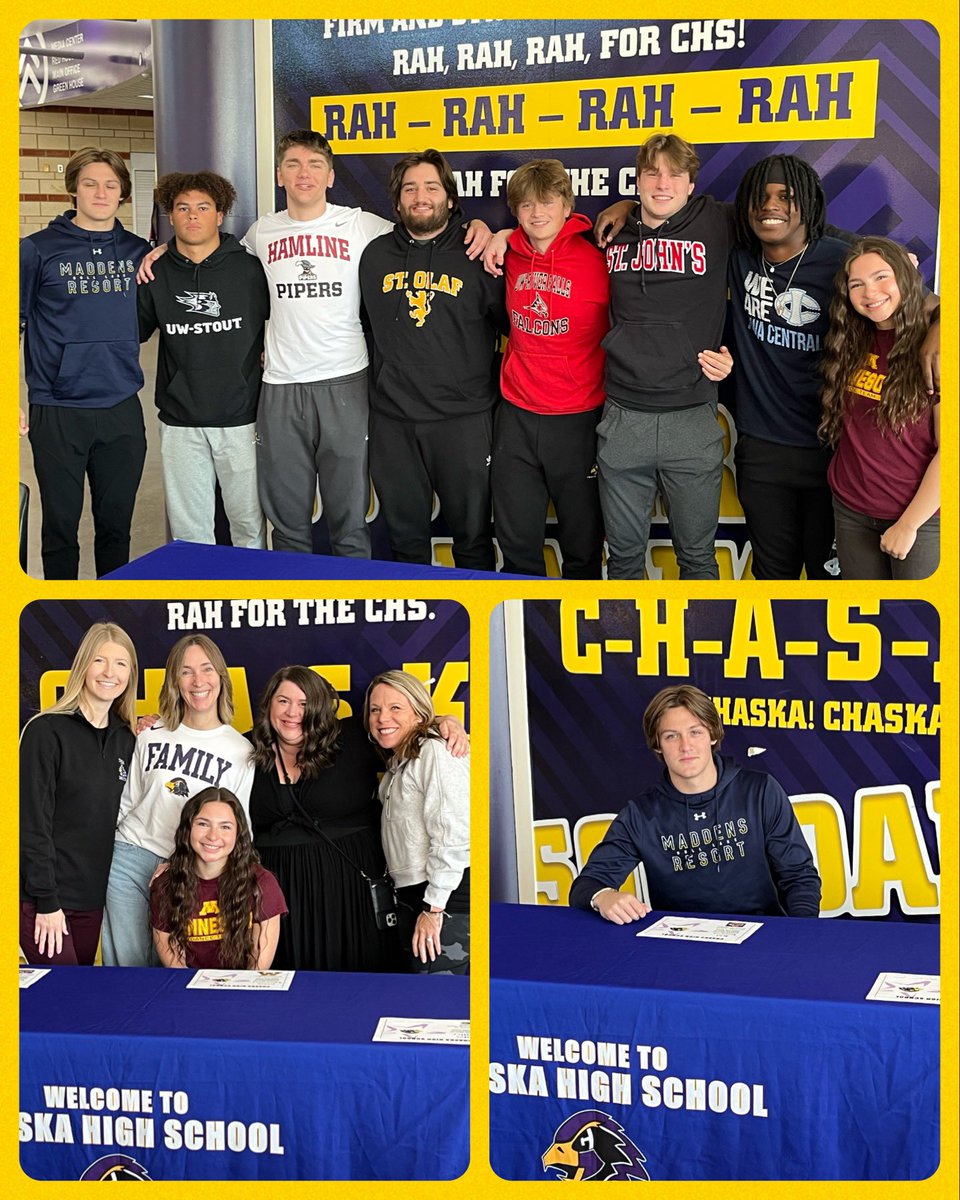 Chaska High School (@chaskahawks) on Twitter photo This morning we celebrated 8 Chaska seniors who are continuing their athletic careers post HS. We look forward to following along on their journey!
#soarhawks <a href="/ChaskaDanceTeam/">Chaska Dance Team</a> <a href="/chaskagridiron/">Chaska Gridiron</a> This morning we celebrated 8 Chaska seniors who are continuing their athletic careers post HS. We look forward to following along on their journey!
#soarhawks <a href="/ChaskaDanceTeam/">Chaska Dance Team</a> <a href="/chaskagridiron/">Chaska Gridiron</a>