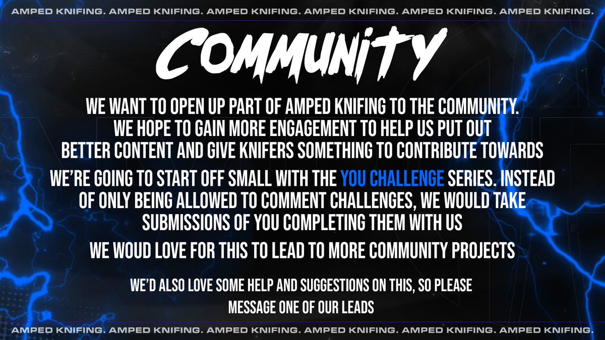 Amped Knifing tweet media