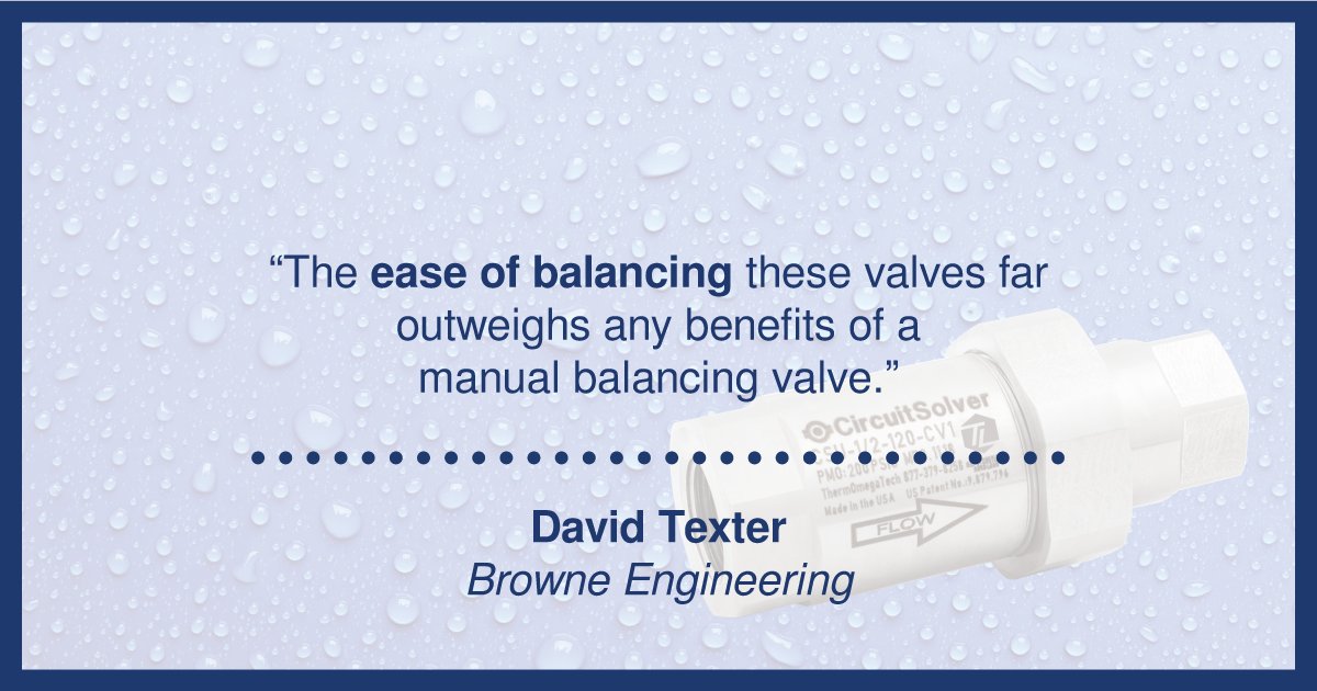 CircuitSolver's tweet photo. We love to hear from #contractors and #engineers who balance their #DHWS with #CircuitSolver! 
Ready to spec CircuitSolver in your next project? 
Contact us today: https://t.co/NGVHp08Cjx https://t.co/aAcQNAlIKf
