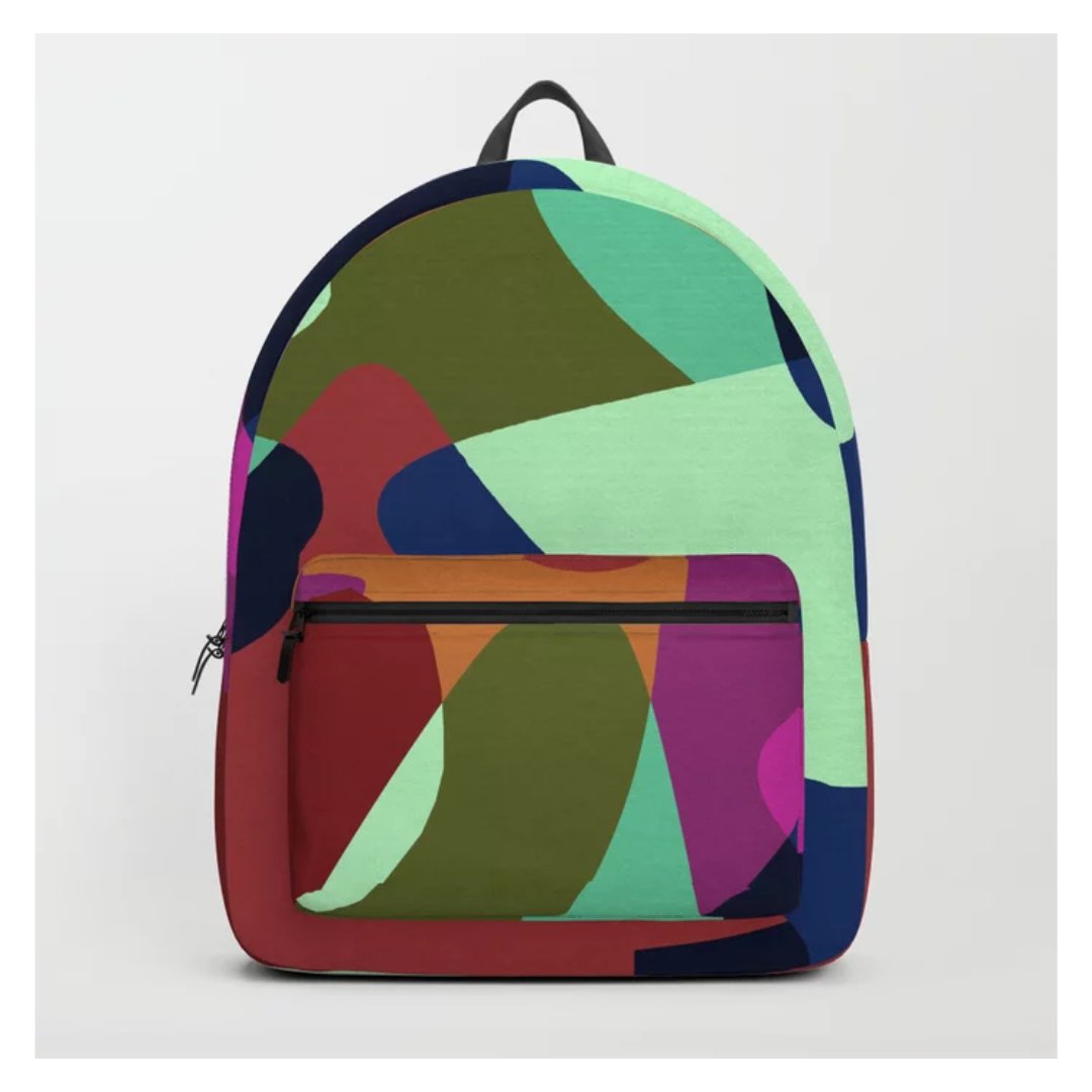 Color Field AX058 - Colorful Abstract Art Design - Backpack: society6.com/product/color-… | #society6 #backpack #bags #coolbags #trips #Travel #design #colorful #art