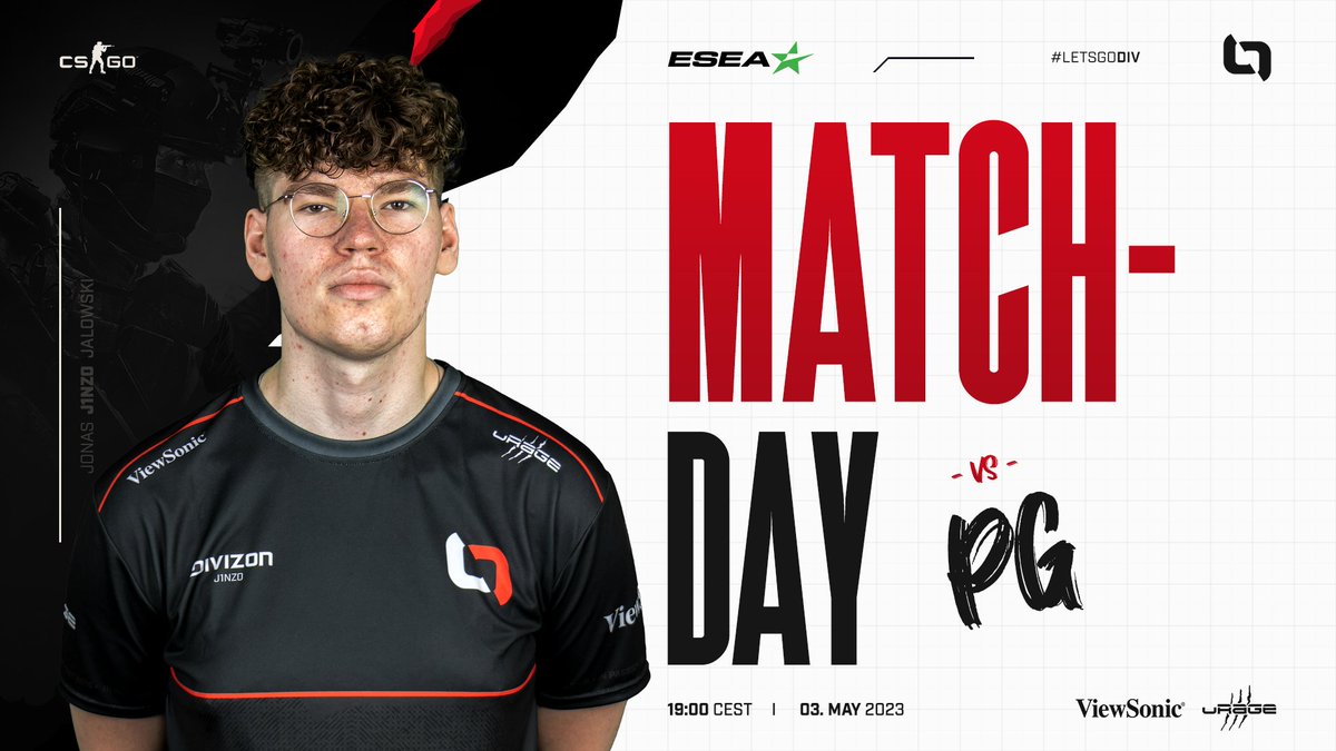 DIVIZON (@divizongg) on Twitter photo Third <a href="/ESEA/">ESEA League</a> Main match of this week and we want to add another win to our record 👊
Let's gain some confidence for tomorrow 💪
🆚 "PG"
⏰ 19:00 CEST
#LETSGODIV Third <a href="/ESEA/">ESEA League</a> Main match of this week and we want to add another win to our record 👊
Let's gain some confidence for tomorrow 💪
🆚 "PG"
⏰ 19:00 CEST
#LETSGODIV