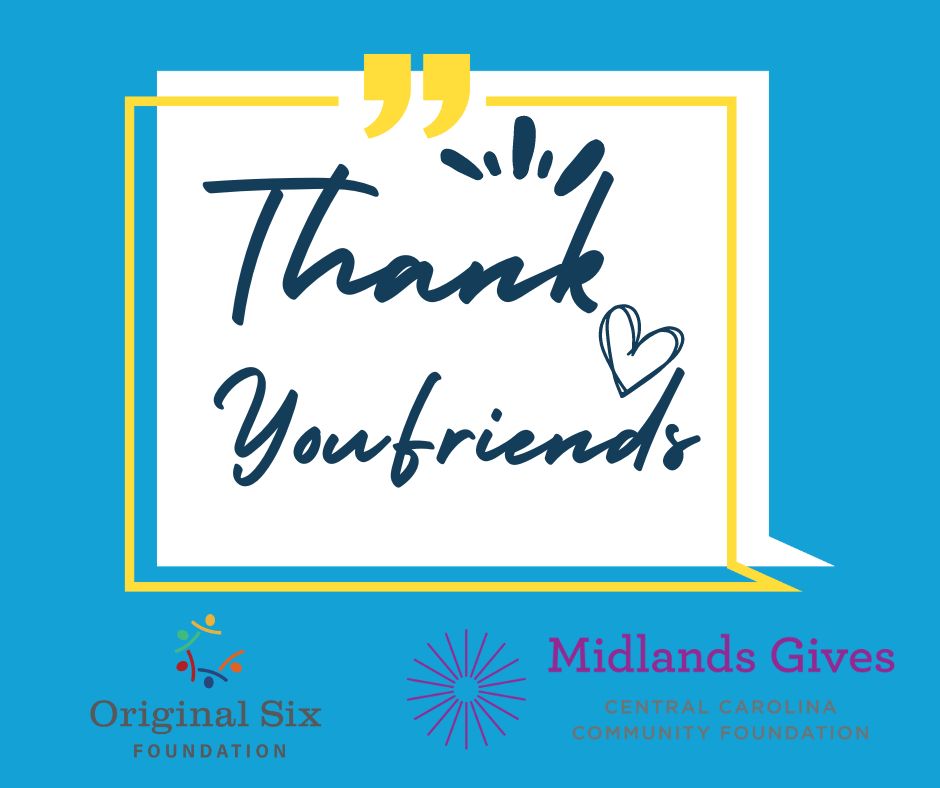 Thank you to friends who helped us raise more than $6,000 during #MidlandsGives. Thanks also to @DominionEnergy for the $2,000 prize, and to the incredibly hardworking staff of @CCCFtweets. Already looking forward to next year! #everychildmatters