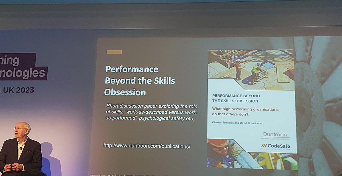 Enjoying the session on Learning and Performance

Basically Bad systems eat Good Individual Skills for Breakfast

Learning and Development needs to take a systems based approach rather than focusing only on the individual.
Put down the Competency Framework!
#LT23UK