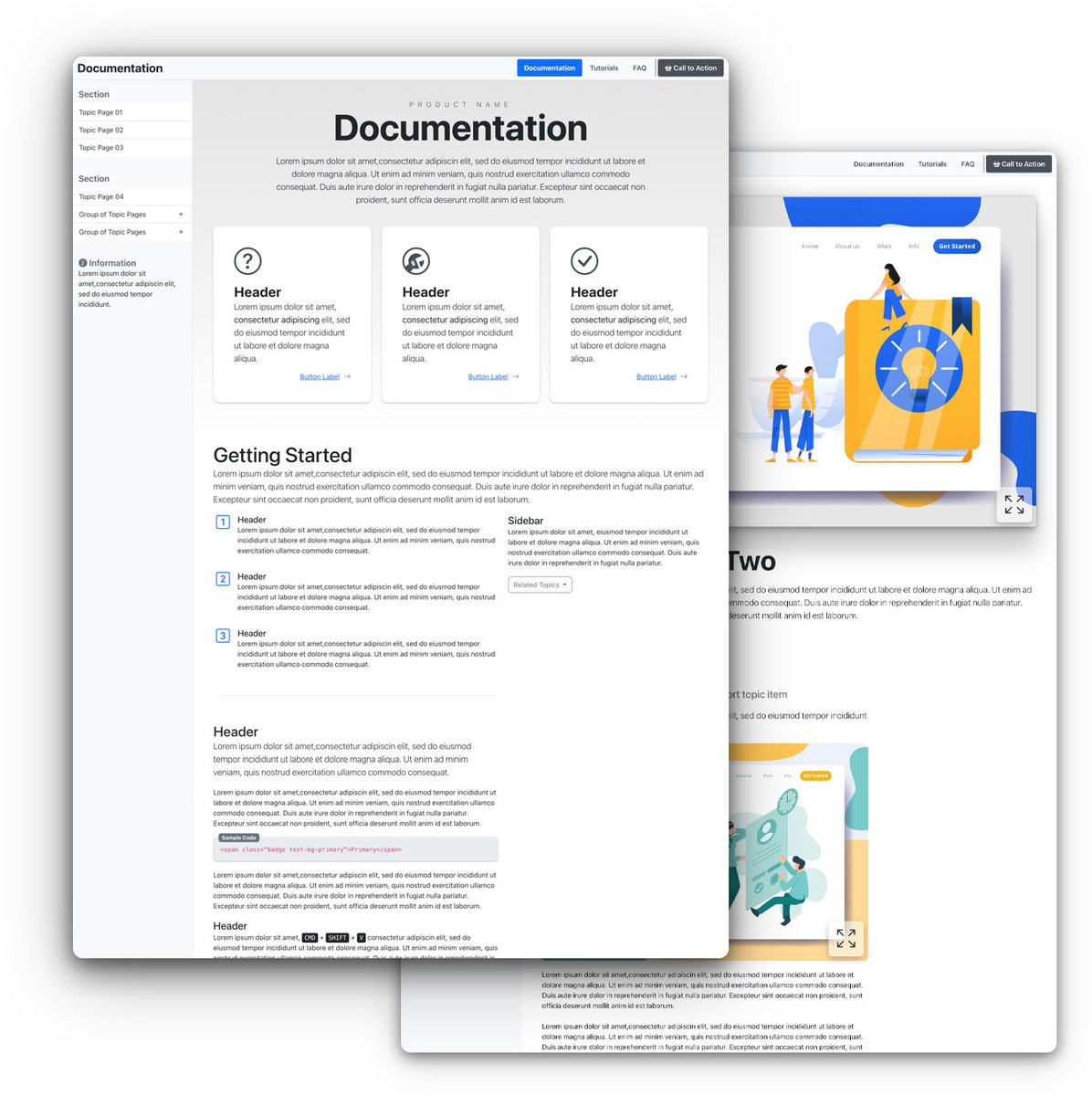 elixirgraphics's tweet image. Say hello to the new Documentation Starter Kit for Foundry 3.

Sample: previews.elixirgraphics.com/documentation-…

This easy-to-navigate, multi-purpose Documentation Starter Kit will help you create content rich instructional pages for your visitors.

#RapidWeaver #Stacks #Foundry