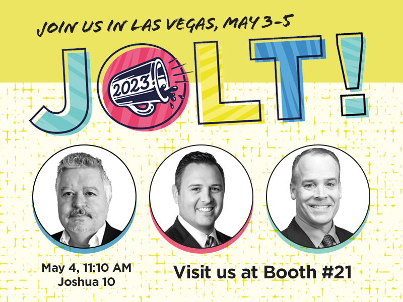 Starting today, stop by Booth 21 at JOLT Conference to meet the InsurMark team! And don’t miss our breakout “Video Selling: Frameworks, Sequences & Templates” in Joshua 10 at 11:10 am on Thursday, May 4th.