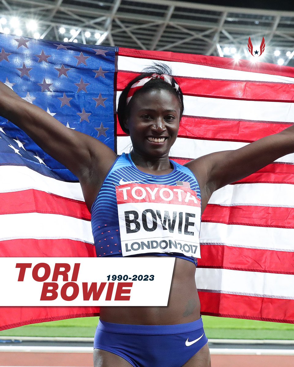 USATF is deeply saddened to hear of the passing of Tori Bowie, a three-time Olympic medalist and two-time world champion. 

Her impact on the sport is immeasurable, and she will be greatly missed.