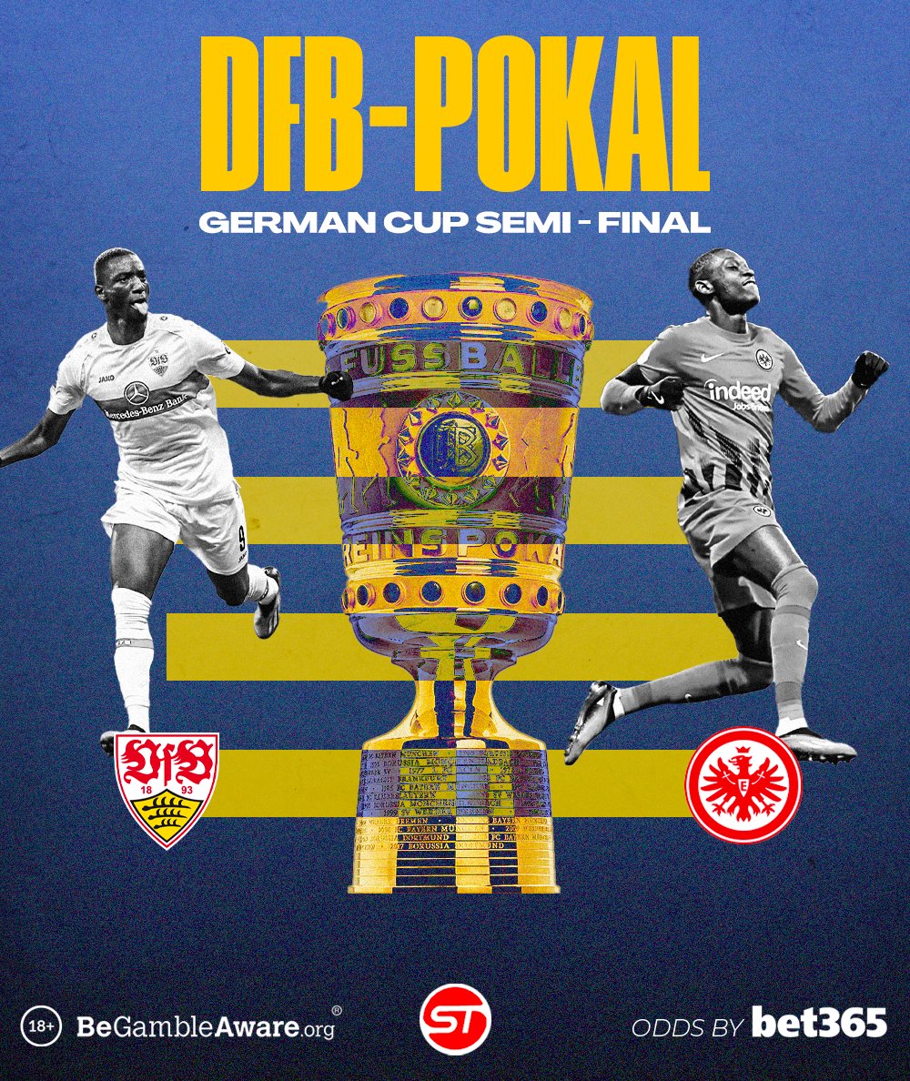 🏆 @dfb_pokal Semi-final 🏆

Which team is going to join RB Leipzig in the final? 

#VfB #Frankfurt #Stuttgart #DFBePokal