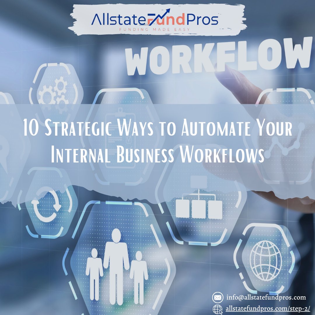 Allstatefundpro's tweet image. Discover how to optimize business workflows and accelerate your business growth! Check out our article on strategic ways to automate internal processes for improved efficiency. #BusinessWorkflows #BusinessStrategies #SmallBusiness #BusinessGrowth

facebook.com/AllstateFundPr…