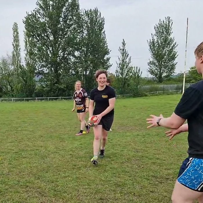 Alexa, play Happy by Pharrell Williams 🌞🏉

#Womensrugbyleague #NorthWales 
@NWCrusaders