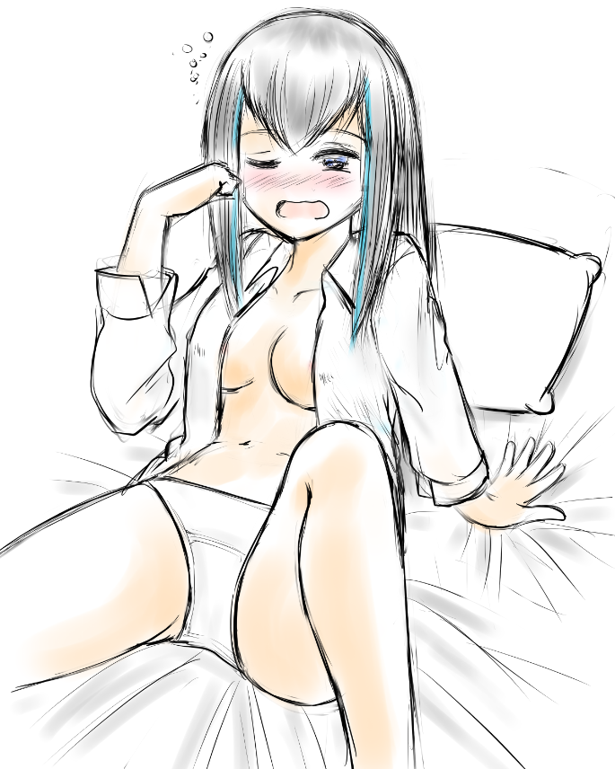 「ああそっか。「彼シャツ」ってそういう意味でしたね。」|いさかこうじのイラスト