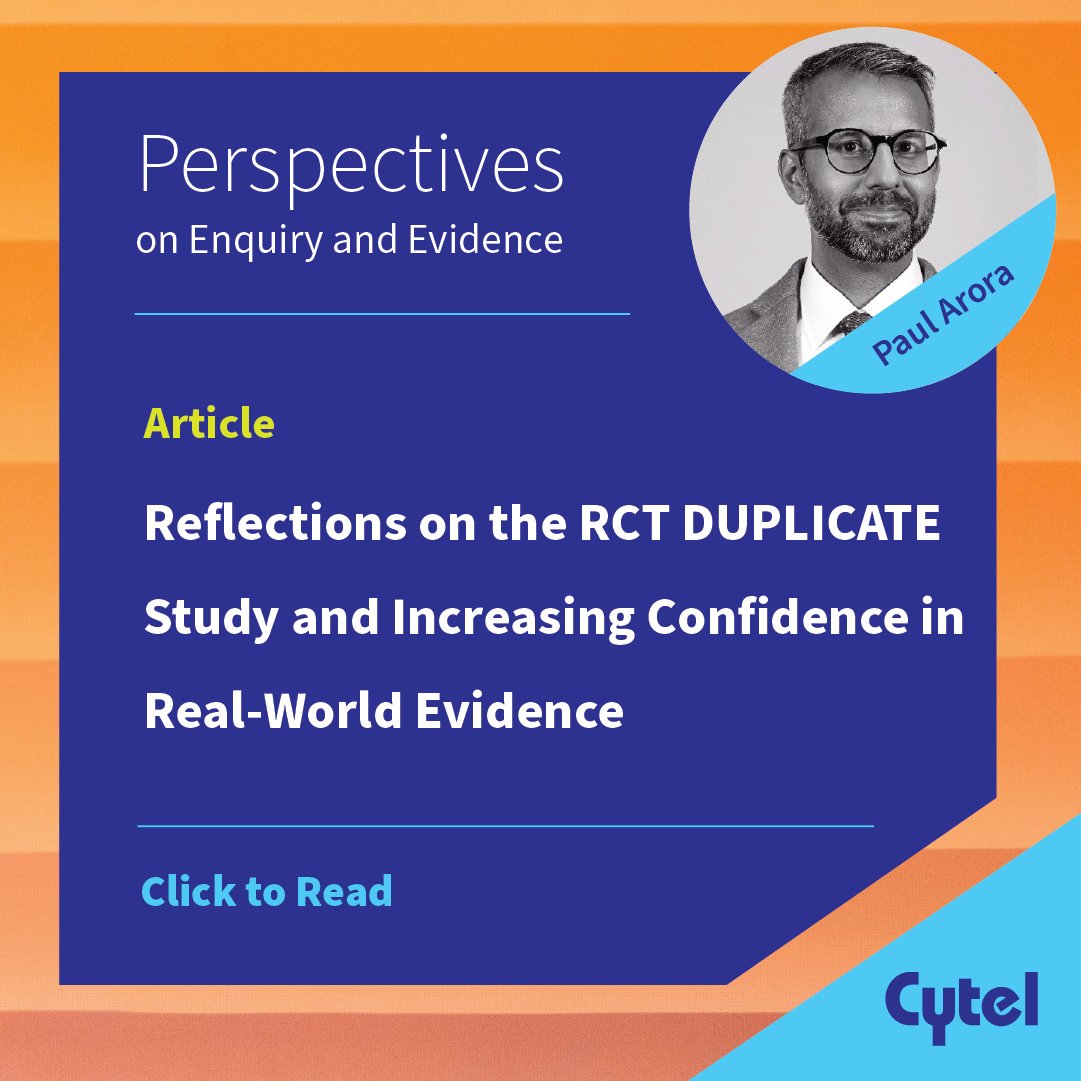 RCT DUPLICATE compares #RWE and #RCTs in assessing #medical treatment efficacy, but the study has its limitations: notably, the lack of #QBA. Click to learn more: bit.ly/3Hzyjtn
#realworldevidence #realworlddata #clinicaltrials #FDA #quantitativebiasanalysis
