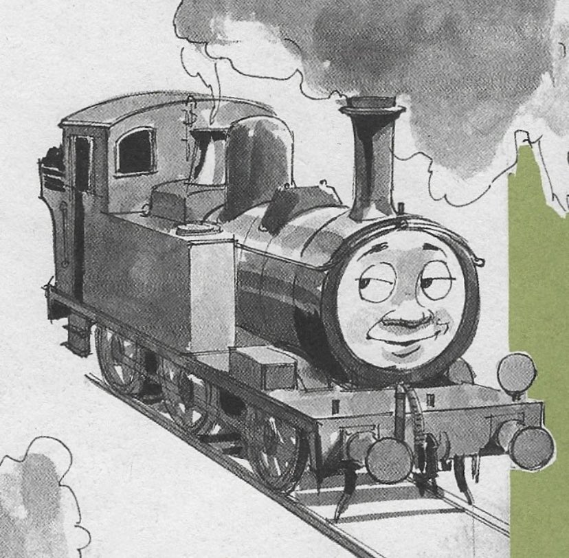 Did you know that in some Railway Series related books and annuals, Oliver’s wheelbase has been incorrectly depicted? Below are examples of him as an 0-4-4 and an 0-6-0 respectively, rather than the correct 0-4-2 wheelbase of his basis.