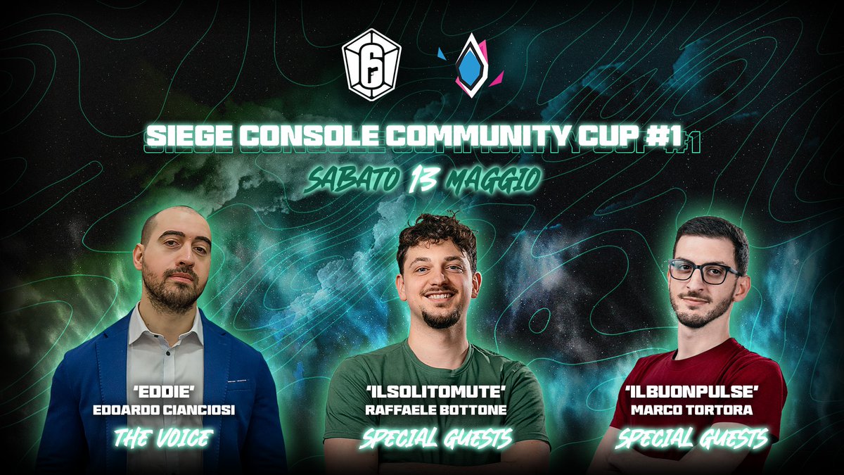 BeSeriousR6's tweet image. Si aprono le Siege Community Cup 🏆

Competizione dove tutti i giocatori su #Playstation e #Xbox potranno sfidarsi!

Con la partecipazione della @Rainbow6ItaCom  e caster d'eccezione @EddieTheCaster  

Preparati e iscrivi subito il tuo team su: bit.ly/r6s-cup