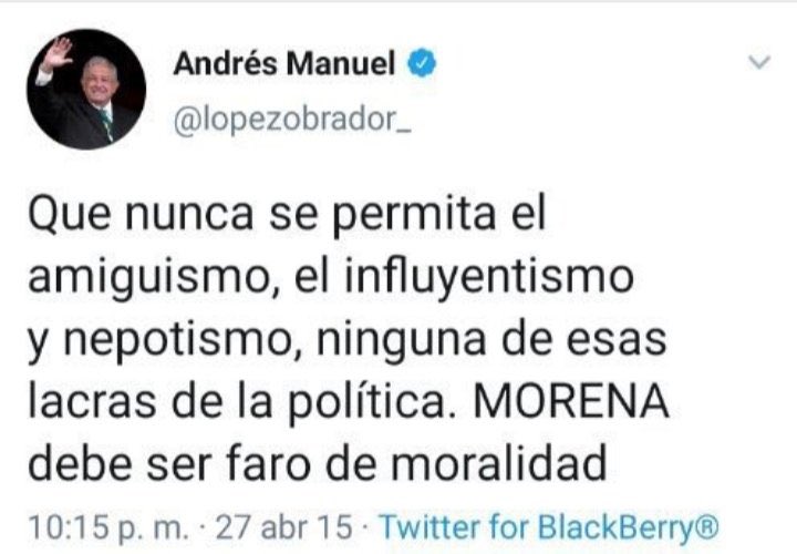 VicSanPlas's tweet photo. Se te cayó éste tuit, @lopezobrador_ https://t.co/8LUebB1toZ