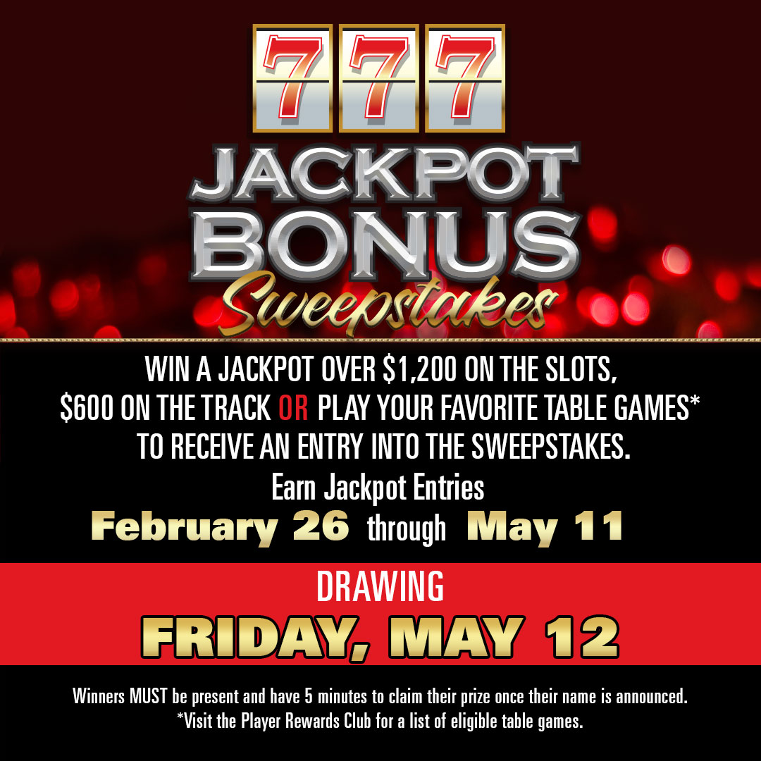 delawarepark's tweet image. Keep earning entries with every hand pay for the May 12 drawing! #jackpotbonus