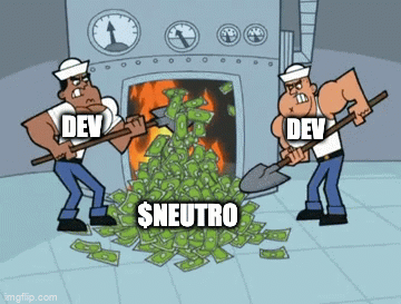 Neutroswap's tweet photo. Burn is an action of permanently removing a certain amount of tokens from existence.

In this case, we've burnt 98% of $NEUTRO supply (980,000,000 $NEUTRO). 💸

TX: https://t.co/QNtsc2tZpH https://t.co/KlXIiQJoUR