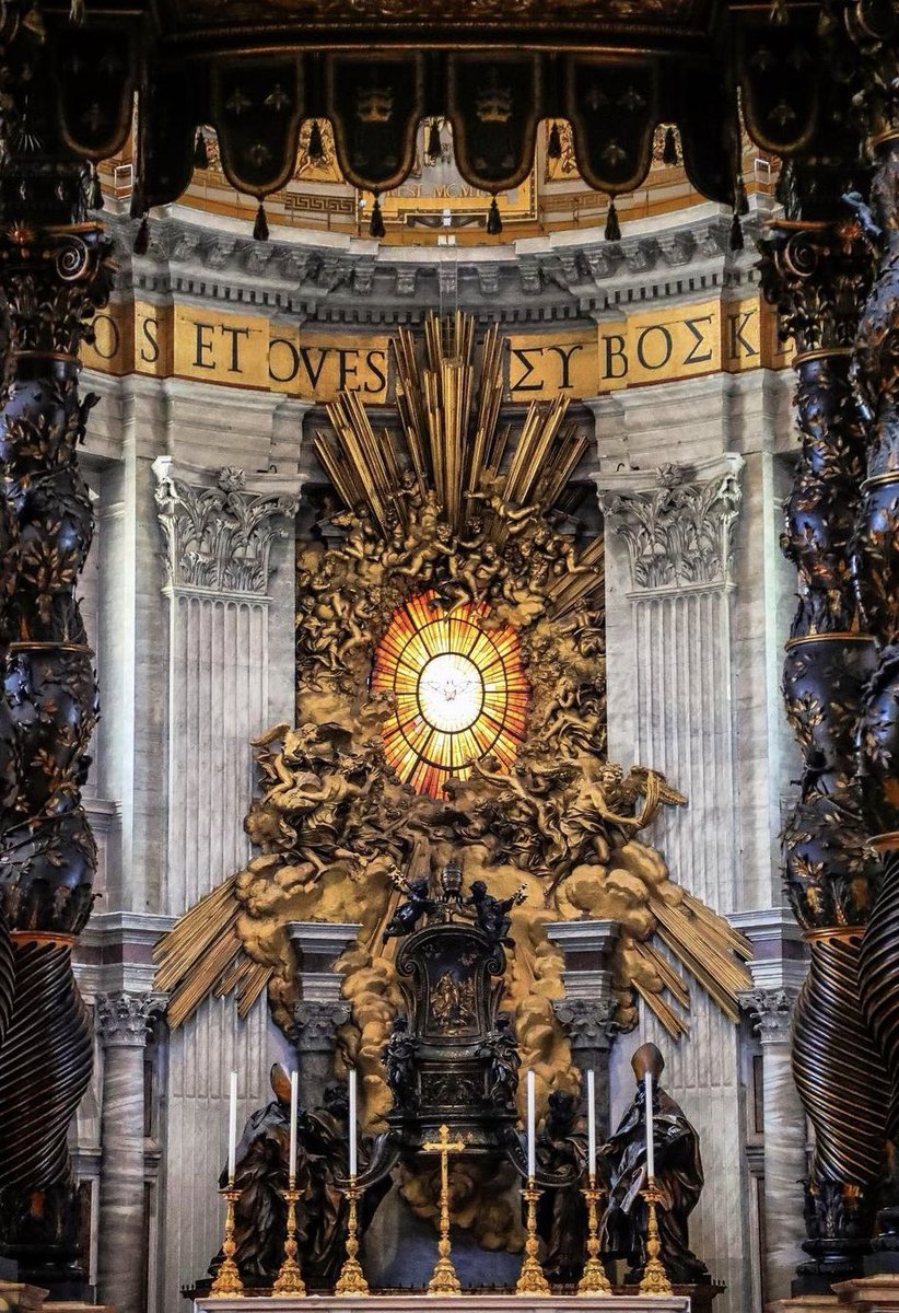 Anc_Aesthetics's tweet photo. The Throne of Saint Peter, St. Peter's Basilica, Vatican City https://t.co/QBSSgDDfGk