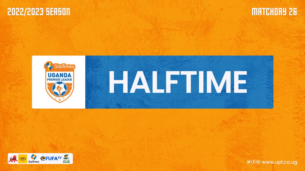 UPL's tweet photo. HALFTIME! ⏰

Maroons FC 1-0 SC Villa
▶️ https://t.co/No0vibBneo

Blacks Power FC 1-1 URA FC
Arua Hill SC 2-1 Express FC

#StarTimesUPL | #MARSCV | #BPRURA | #AHLEXP https://t.co/yaqa8TCZdC