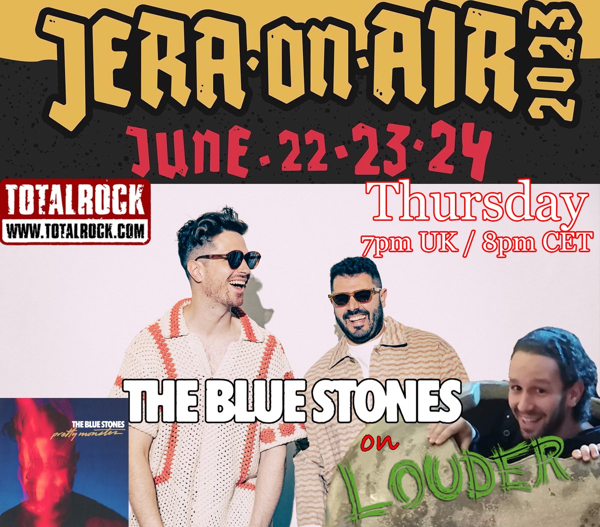 7pmUK on @TotalRockOnline I chat w @TheBlueStones + Thijs of @JERAONAIR +spin @birdeatsbaby @burningwitches_ @cindylouiseoffl @CurrentsCT @deathstars @ignea_band @infearofficial @Lansdownemusic @mazuniverze @OFVIRTUE @statuesband @TDWPband @ToKillAchilles @Weathersband +more