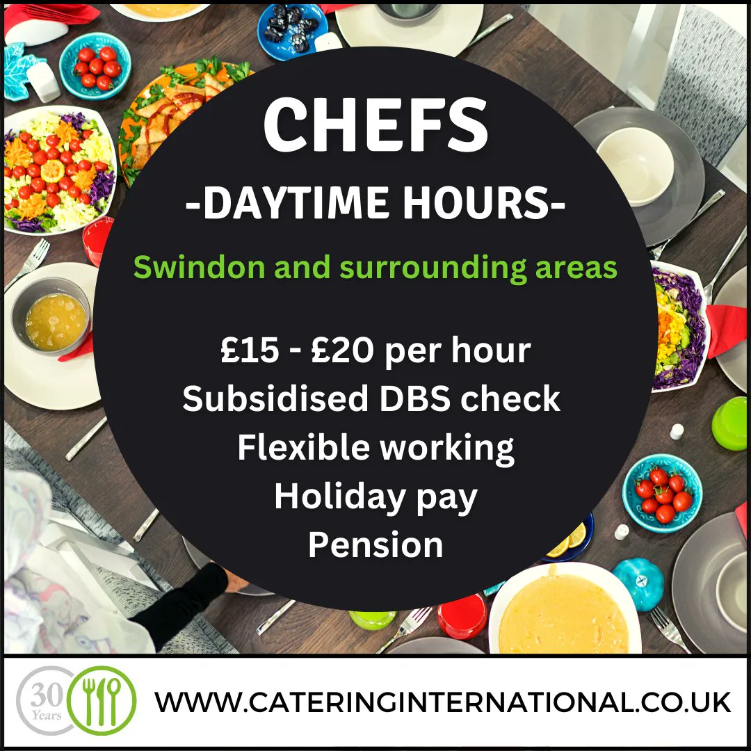 CatServInt's tweet photo. Chef jobs in and around Swindon.  Daytime hours.  Great pay rates.
Apply here: https://t.co/DZPc8q0inJ  
#chef #chefjobs #jbosinswindon #hospitalityjobs #chefwork #cook #jobs #recruitment #hiring #hospitalityrecruitment #CSIswindon #marlborough #chippenham #wiltshirejobs https://t.co/q5FM7am3ET