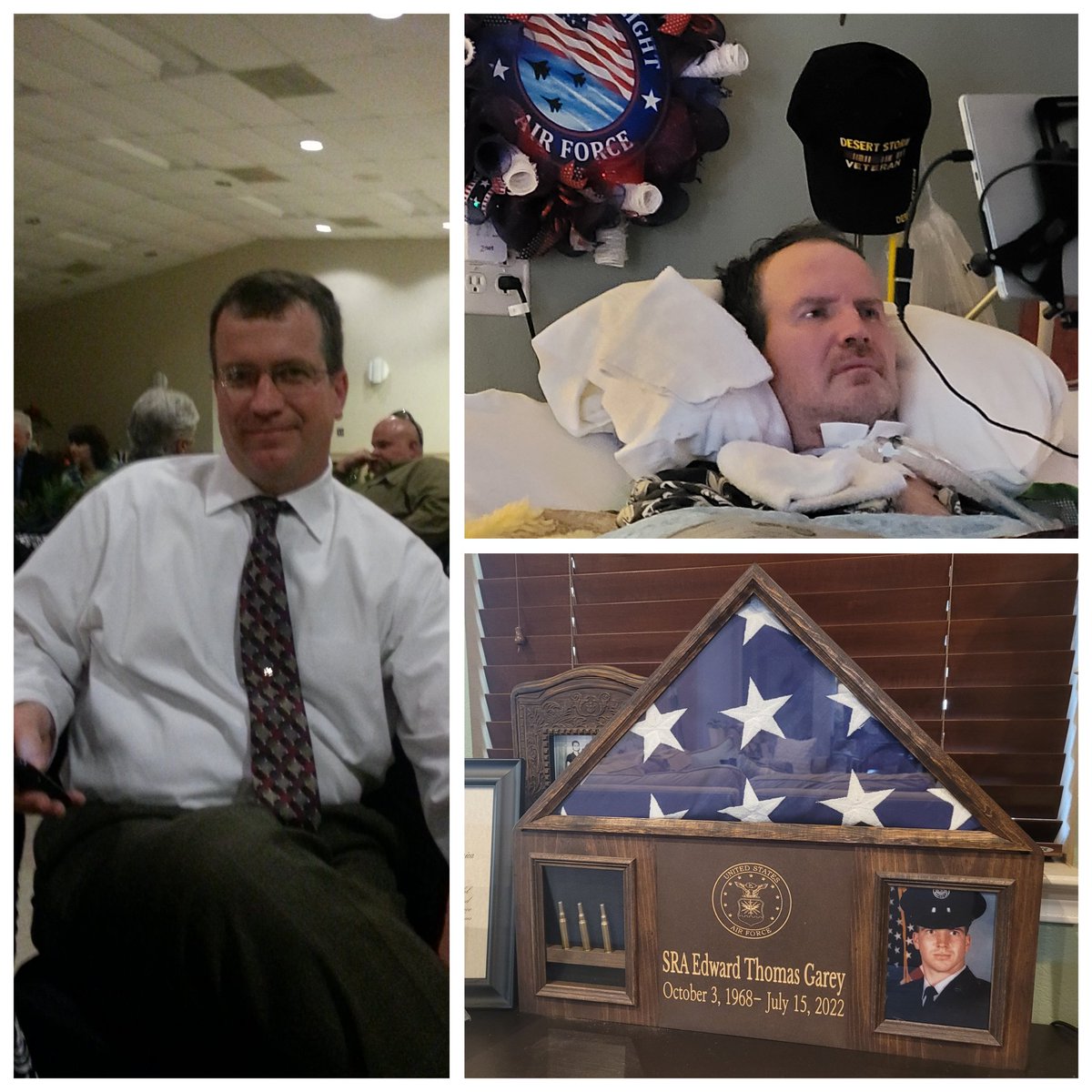 tomstroops's tweet photo. May is #ALSAwarenessMonth. This is our ALS-Tom was 47 @ diagnosis, trached/vented at 50, and died at 53. There is no cure, and there is no drug to make this a manageable disease. It. Is. Terminal. I miss him so much, but I do not miss ALS. #fuALS #ALSvets #Tomstroops https://t.co/7F7hauayXx