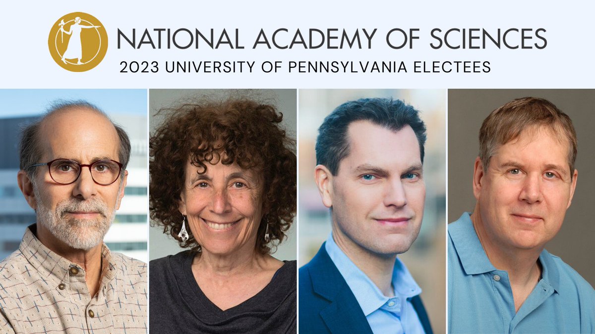 Congratulations to @pioneerfactors (@PennCDB), @weisssr (@PennMicro), David Brainard (@PennSAS/@ScheieEye) & @duncanjwatts (@AnnenbergPenn) on their recent election to @theNASciences!🎉 #NAS160 bit.ly/3APV4pe