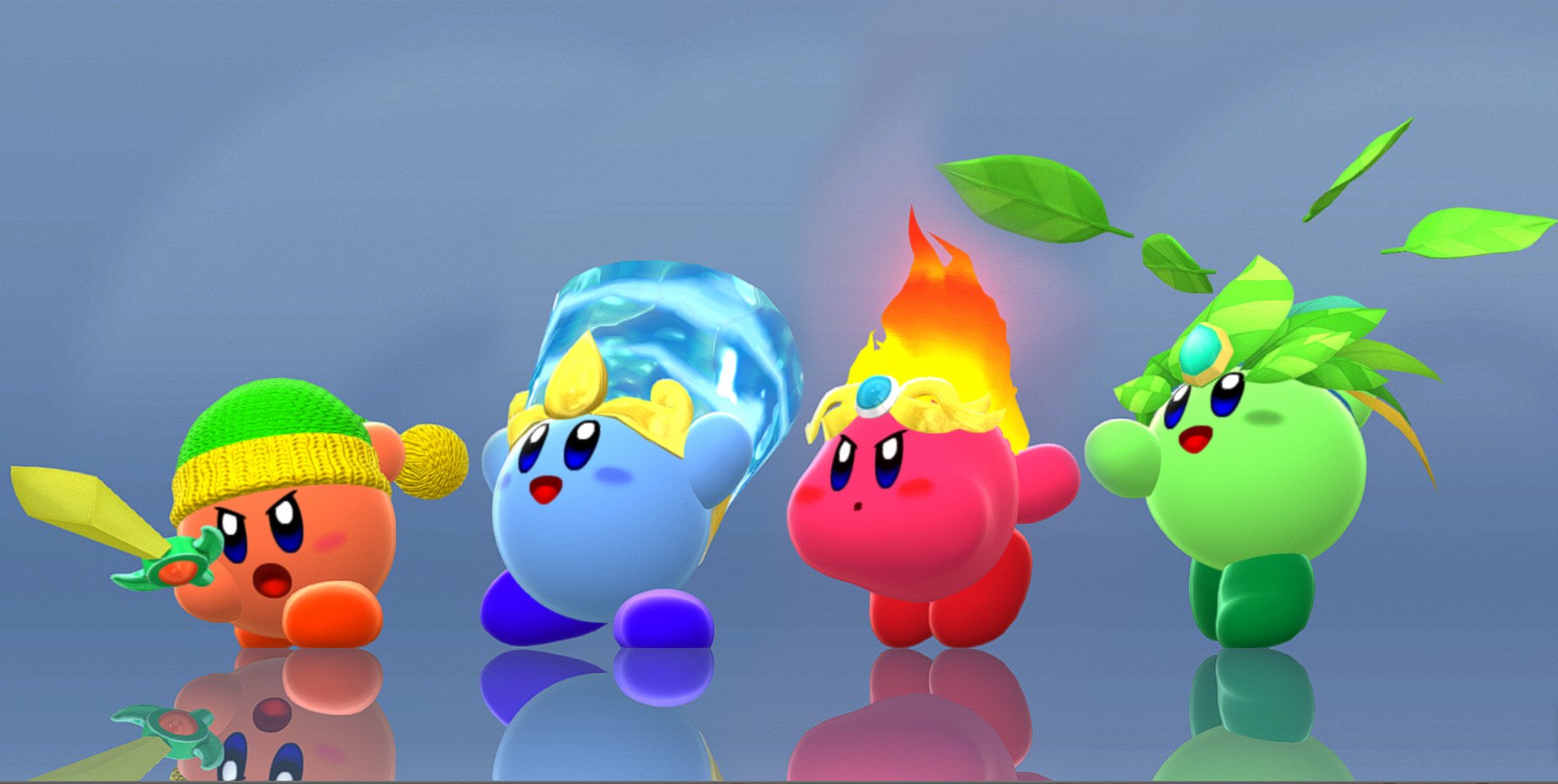 Yisuno ⚝ on X: Alright so I decided that each Kirby form will have  different colors on the shiny version on my mod for Pokemon BDSP, mostly  referencing the colors Kirby had