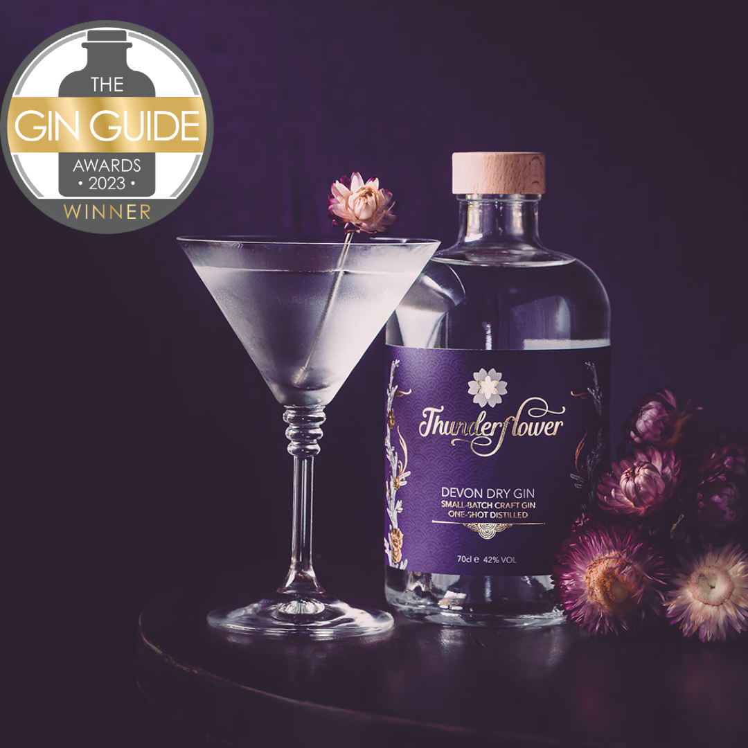 We are delighted to announce that Thunderflower Devon Dry, has been announced as a WINNER in the Gin Guide Awards 2023! Thank you to all the judges & the Gin Guide! We are offering a 10% discount (over £35) for online orders, code TGGA2023 valid til 8 May 💜