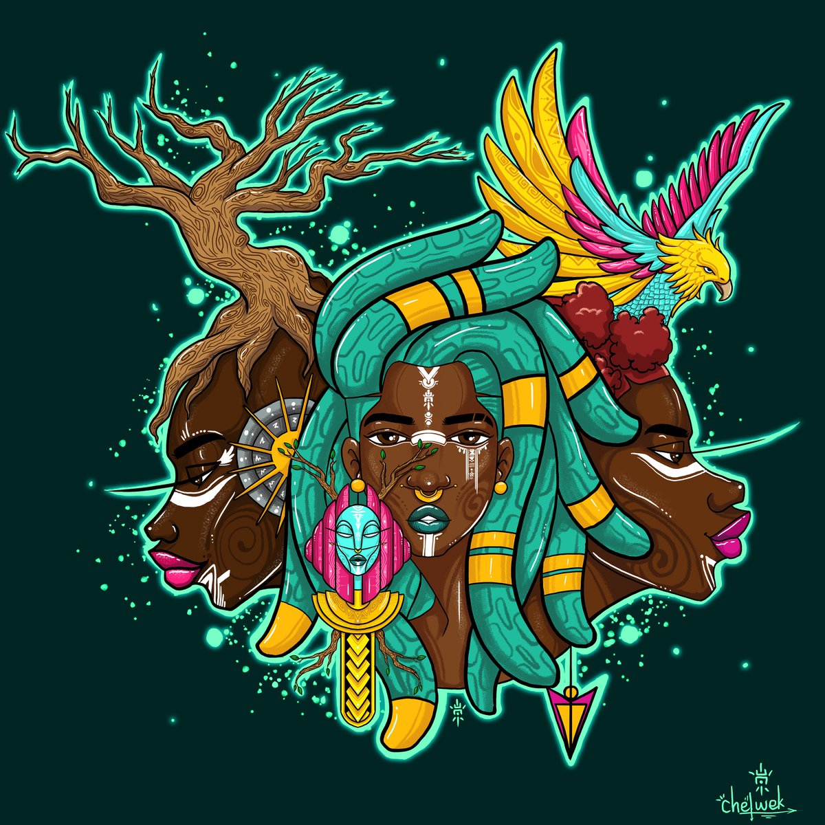 "Sivana" by <a href="/Chelwek1/">Chelwek</a>  
Just like the trinity, we always strive to have the perfect balance of the mind body, and soul. But it is not always the easiest. 
Sivana symbolizes the essence of life.