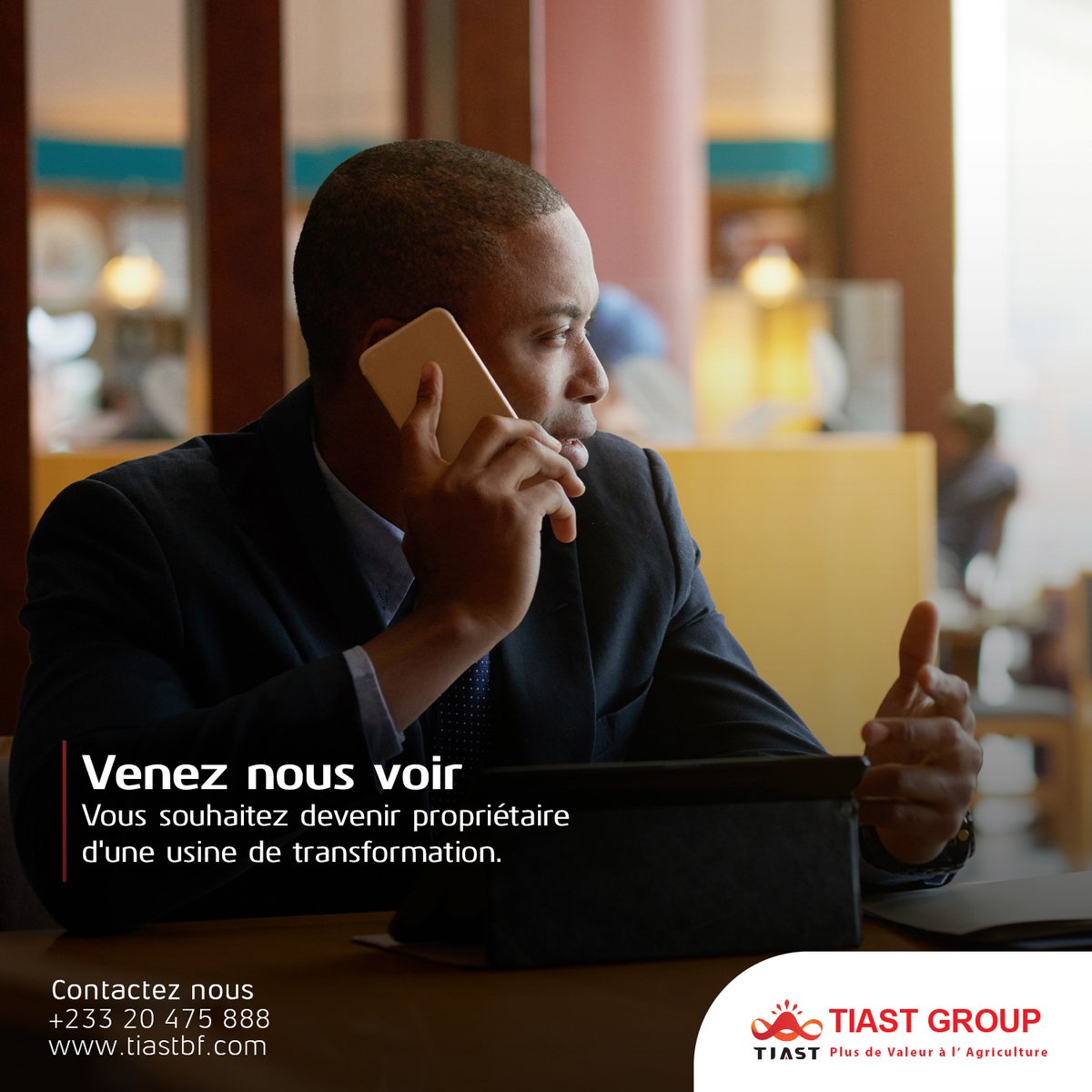tiastgroupbf's tweet photo. Prenez l'avantage sur la concurrence dans votre secteur en possédant votre propre usine de transformation. Réalisons-le ensemble!

#agro #ingénierie #enquirenow #enquirenow
#agriculture #agriculture #Afrique #tiastgroup #afriqueouest
#manioc #agrotransformation https://t.co/ypjhawkbmx