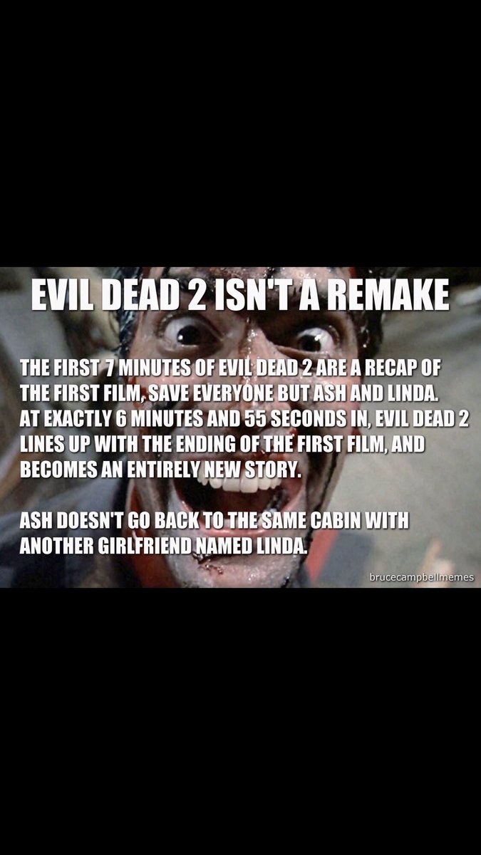 💯 true #fact #moviefacts #armyofdarkness #Ash #ashwilliams #ashvsevildead #evildead #groovy #brucecampbell #givemesomesugar #fangirl #horror #givemesomesugarbaby