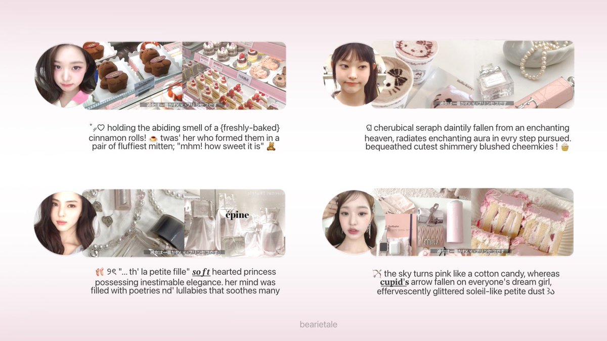 dulcesonnet's tweet image. retweets would be cherished ! xx.

hi, i have these ready stock bundle {layout&amp;amp;wording} that you can claim for IDR 6.000 each. payment via all e-wallet (QRIS). you'll get 1 layout (ava png) &amp;amp; 1 bio wording. 🎀🌷

#zonauang #zonaba