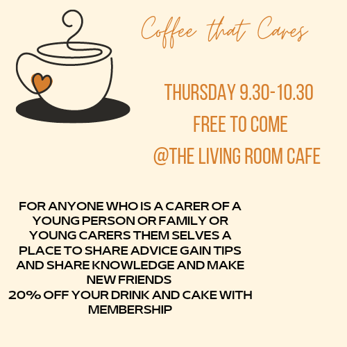 The Living Room in Starbeck are re-starting their weekly Parents/Carers coffee and chat. Please pop along for a coffee and a cake!